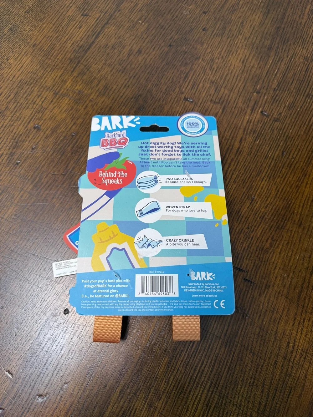 BARK Mom & Popsicle Dog Toy | Brand New